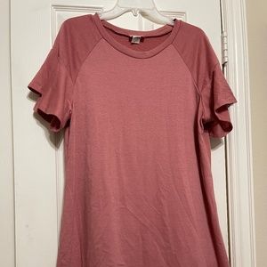 Mauve T-shirt Dress